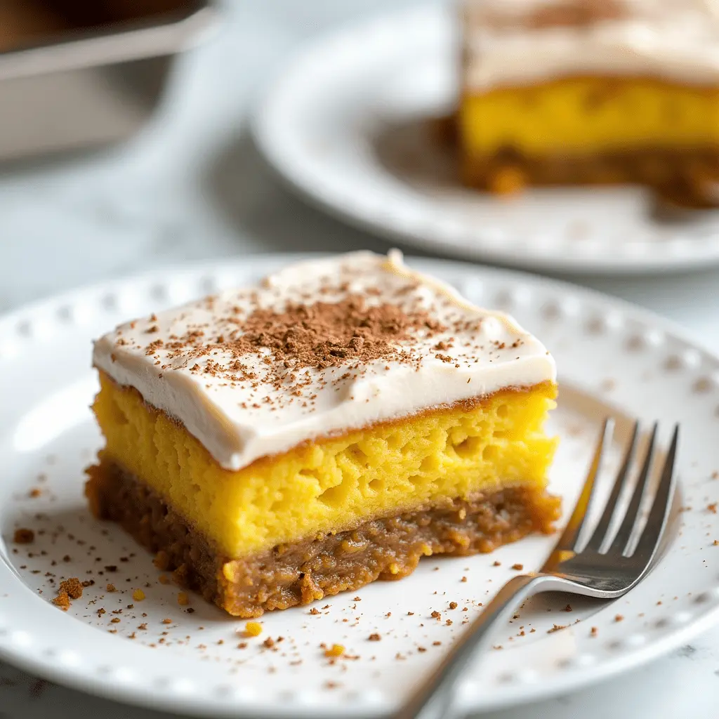 pumpkin cake with yellow cake mix